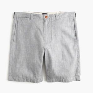 J. Crew - Stanton Grey Linen Blend Shorts